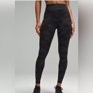 Chic Black Camouflage lululemon Leggings